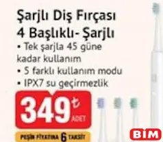 POLOSMART ŞARJLI DİŞ FIRÇASI 4 BAŞLIKLI